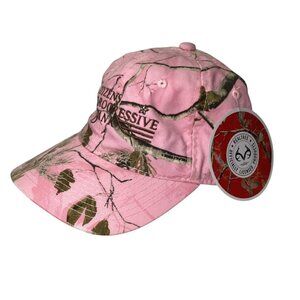 Realtree APC Pink Camo Baseball Cap Full Cloth Back Adj One Size New W Tags